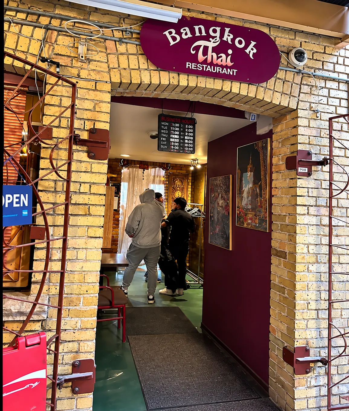 Entrance to Bangkok Thai Restaurant on Osborne Street, Winnipeg